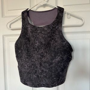Lululemon Wunder Train Racerback Tank Top Black/Purple size 6